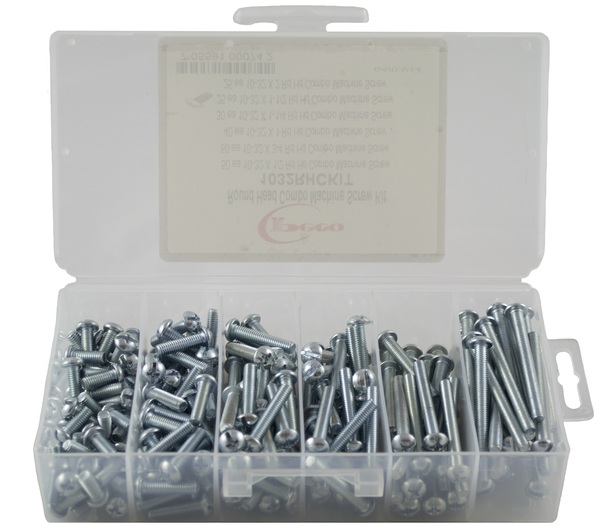 1032RHCKIT 10-32 DIAMETER - ROUND HEAD MACHINE SCREW ASSORTMENT KIT - (6 SIZES)